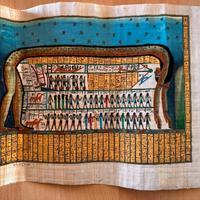 Papiro egiziano dipinto a mano