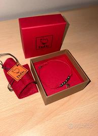 Braccialetto Dodo con cordino rosso