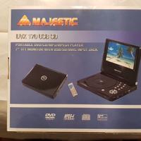 MAJESTIC Dvx170 Lettore portatile DVD-CD-MP3-MPEG 