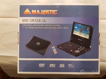 MAJESTIC Dvx170 Lettore portatile DVD-CD-MP3-MPEG 