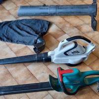 Tagliasiepi bosh elettrico e soffiatore/aspiratore