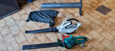 Tagliasiepi bosh elettrico e soffiatore/aspiratore