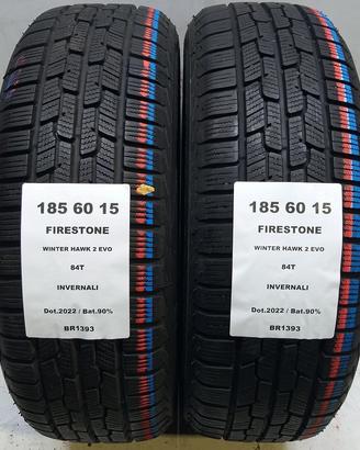 2 GOMME 185 60 15 FIRESTONE BR1393