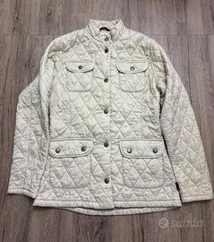 Giacca Barbour bianca flyweight quilt uk8