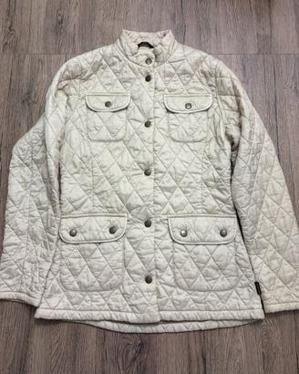 Giacca Barbour bianca flyweight quilt uk8