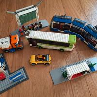 lego city 8404 stazione trasporto pubblico RARO