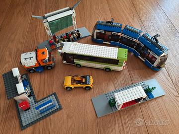 lego city 8404 stazione trasporto pubblico RARO