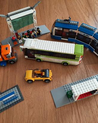 lego city 8404 stazione trasporto pubblico RARO