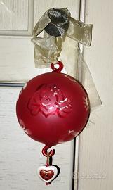 Thun - Sfera in vetro rosso con ciondolo a cuore