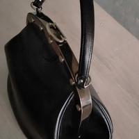 BORSA IN PELLE NERA ANNI 40/50