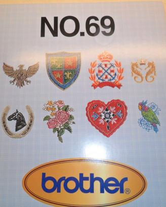 scheda ricamo (card) n° 69 per Brother da ricamo