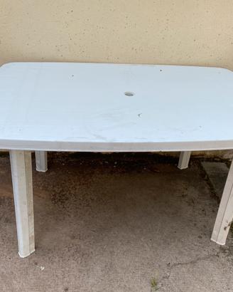 Tavoli e sedie in plastica