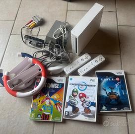 Nintendo Wii console + giochi e volanti x Mario