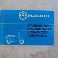 libretto manuale vespa pk 125 automatica