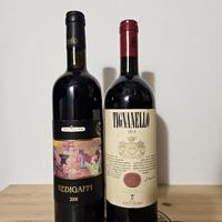 vino premium Redigaffi e Tignanello annate TOP