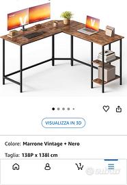 Scrivania a L vasagle