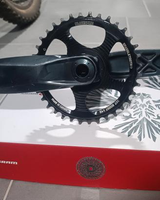 Guarnitura pedivelle GX completa di corona