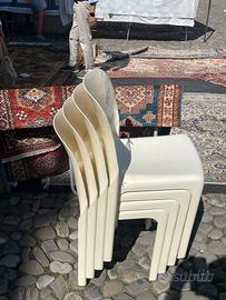 4 sedie Artemide Selene Vico Magistretti