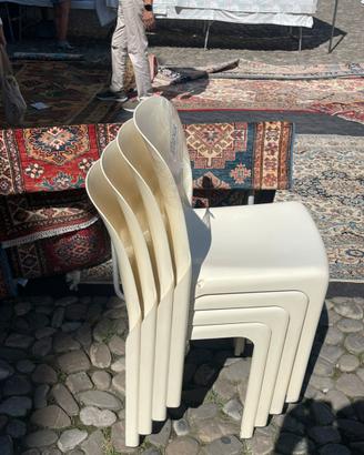 4 sedie Artemide Selene Vico Magistretti