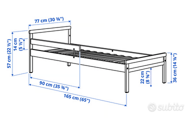 Letto Ikea bimbo con materasso incluso