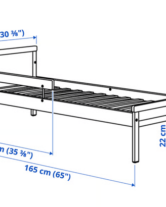 Letto Ikea bimbo con materasso incluso