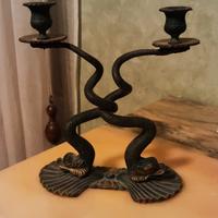Candelabro Vintage Anni '70 - Bronzo Stile Impero