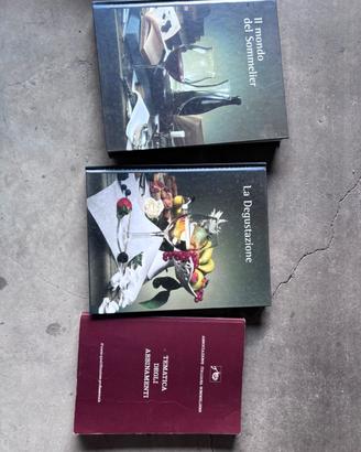 Lotto 3 libri sommelier vino