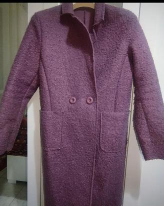 Cappotto teddy lilla