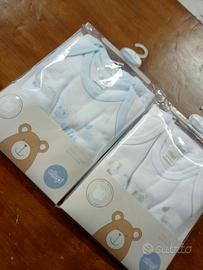 4 body americani 3 anni celeste e bianco ellepi