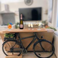 porta TV con bicicletta da parete 