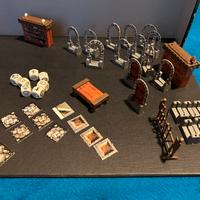 HeroQuest 1989 - Mobili, 7 Dadi Origina e Tasselli