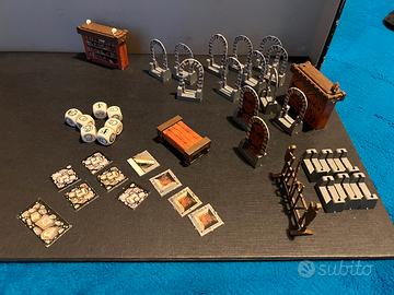 HeroQuest 1989 - Mobili, 7 Dadi Origina e Tasselli