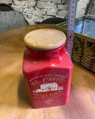 Barattolo vintage "Al Caffè della Posta"