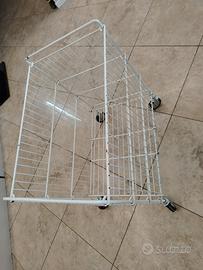 carrello porta biancheria salva spazio 