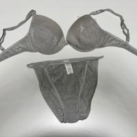 Completo in lurex argento