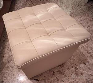 Pouf contenitore in ecopelle beinge