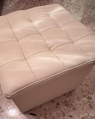 Pouf contenitore in ecopelle beinge