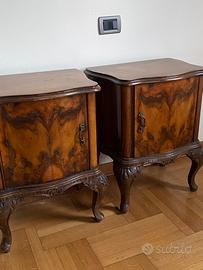 comodini stile chippendale, anni 50