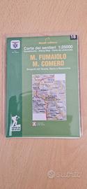 Cartina escursione monte Fumaiolo e monte Comero