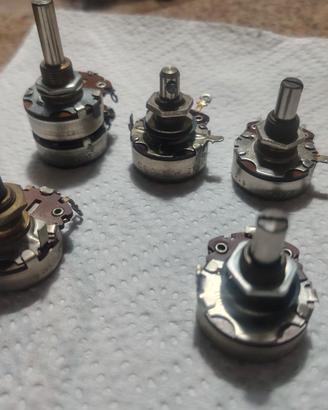 Set 5 potenziometri per resistenza marca LESA