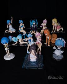Lotto 12 Figure Anime Rem Ram Miku Originali