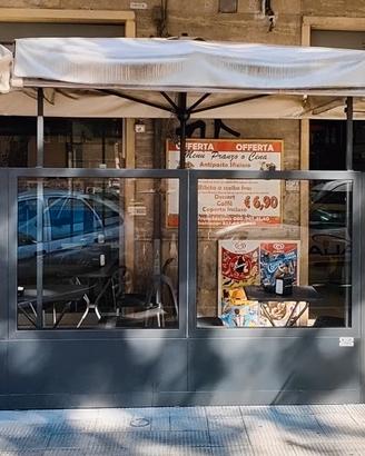 DEHORS COMPLETO 7,30 × 2,00 m + 3 OMBRELLONI