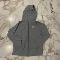 Felpa nike grigia con zip