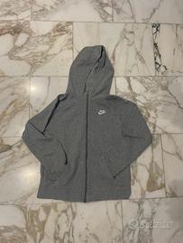 Felpa nike grigia con zip
