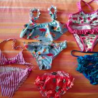 Lotto di 5 costumi bambina