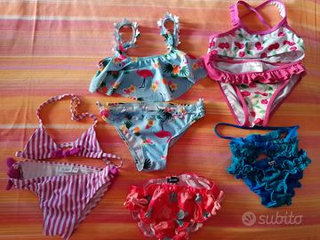 Lotto di 5 costumi bambina