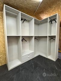armadio + libreria modulare da esposizione