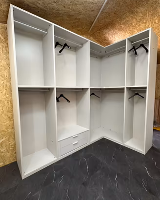 armadio + libreria modulare da esposizione