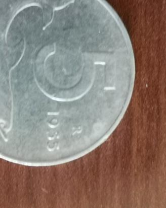moneta 5 lire 1955 Romagnioli in rilievo