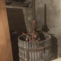 Torchio uva con martinetto idraulico